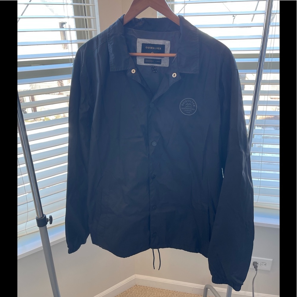 Black Quiksilver Boardriding Company Coach’s Jacket